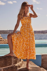 Summer Print Sleeveless Maxi Dresses